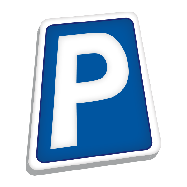 Cartello Parcheggio Privato Blu 40x25 Cm - Scegli Il Supporto: Adesivo, PVC O Alluminio Composito