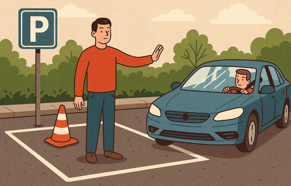 PRENOTARE UN PARCHEGGIO A PIEDI E’ LEGALE?