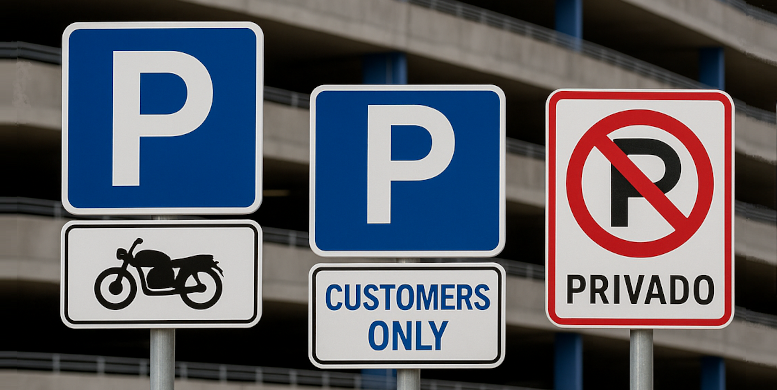 CARTELLI E SEGNALETICA PER IL PARCHEGGIO