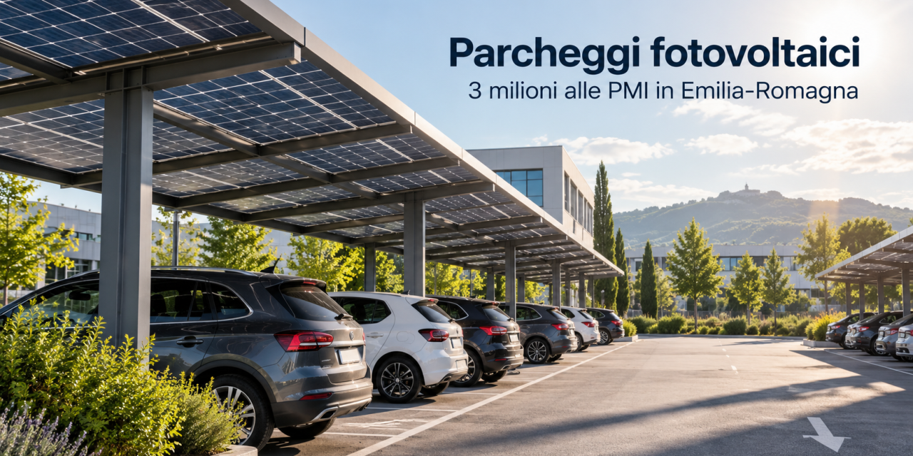 Parcheggi fotovoltaici: 3 milioni alle PMI in Emilia-Romagna